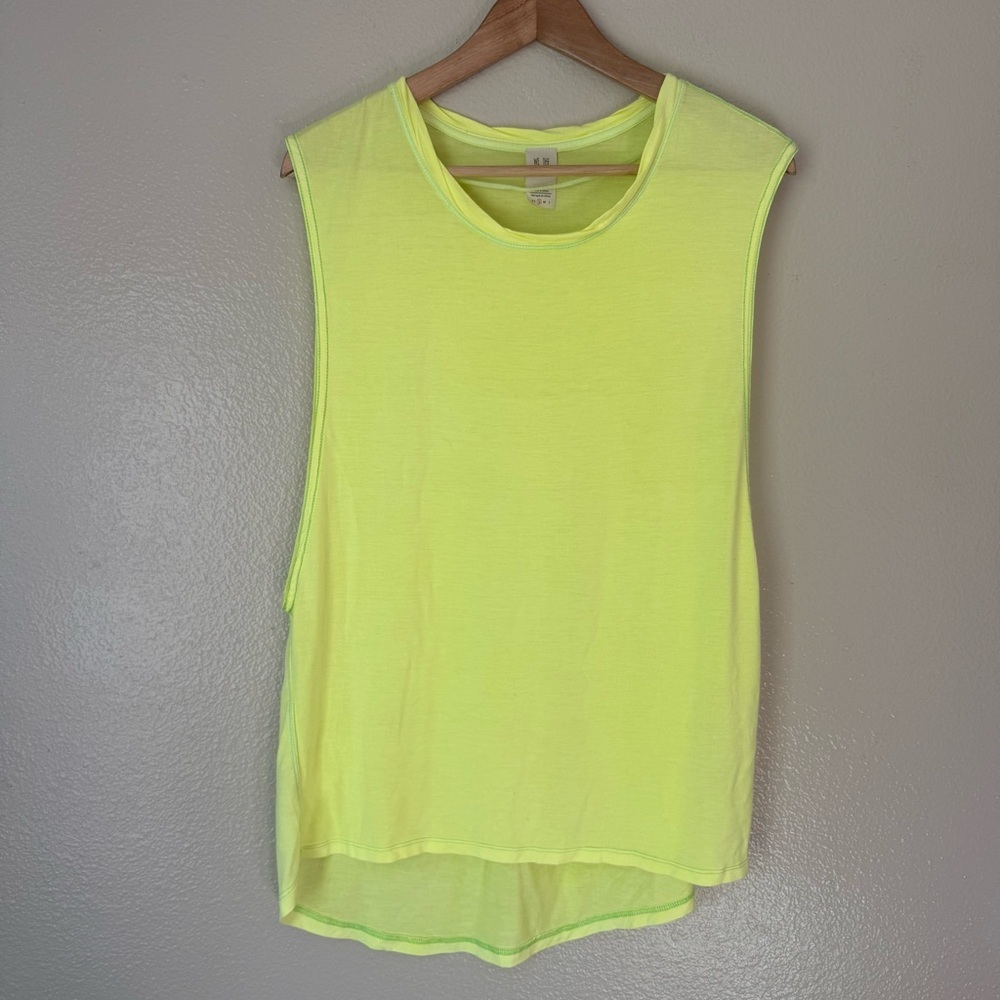 We The Free The It Neon Yellow Muscle Tee